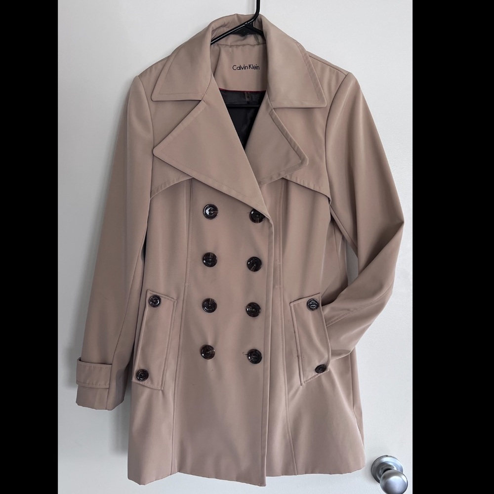 Worn once! Calvin Klein Trench Coat